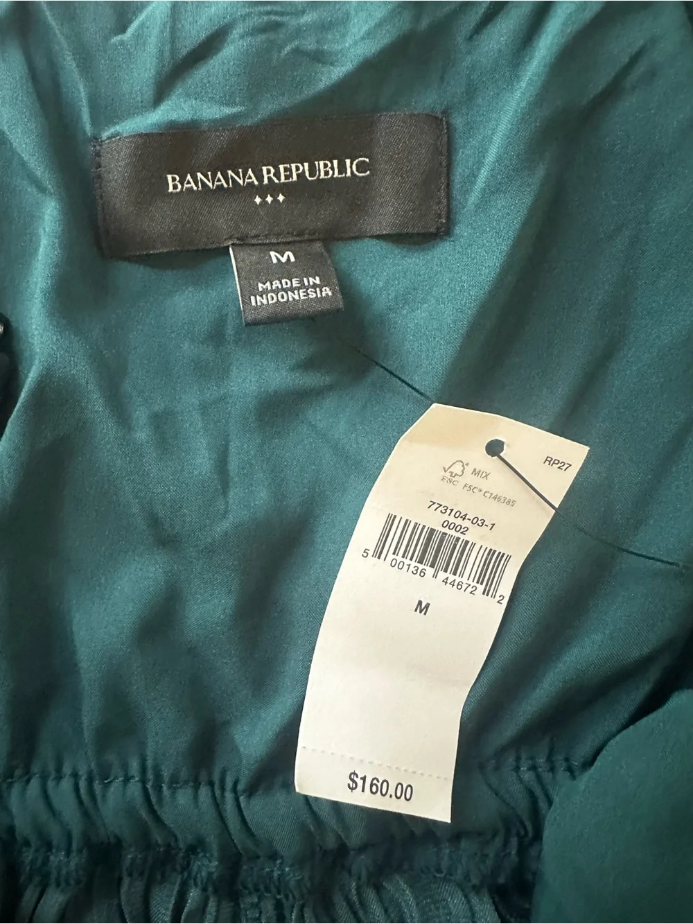 Banana Republic Dark Green Pleated Halter Jumpsuit - Picture 3 of 9